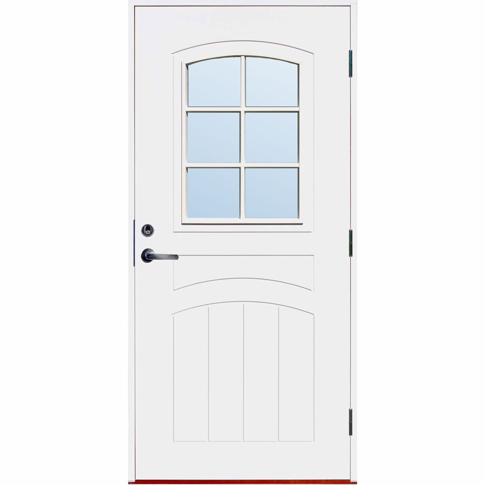 Ytterdörr Henry - med glas + Tryckespaket Ytterdörr Henry - med glas + Tryckespaket