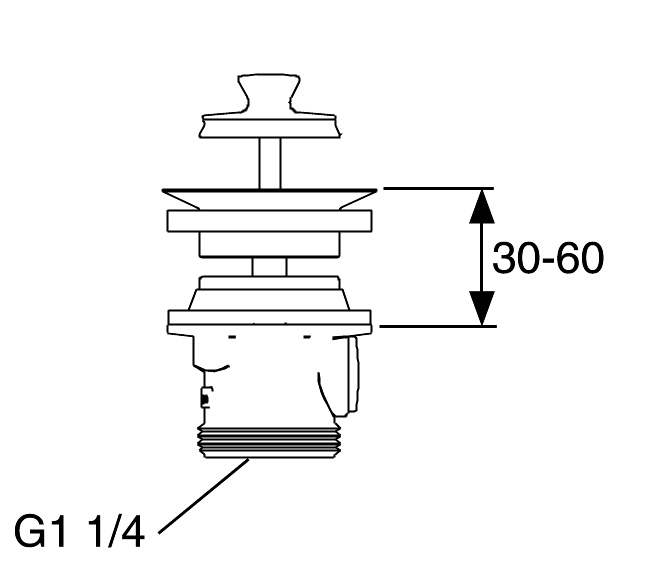 Silpluggventil Mattson - Krom Silpluggventil Mattson - Krom