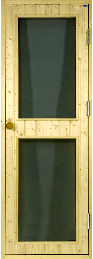 Bastudrr med 2 glaspartier