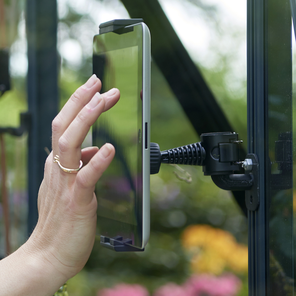 Surfplattshållare för växthus Surfplattshållare för växthus