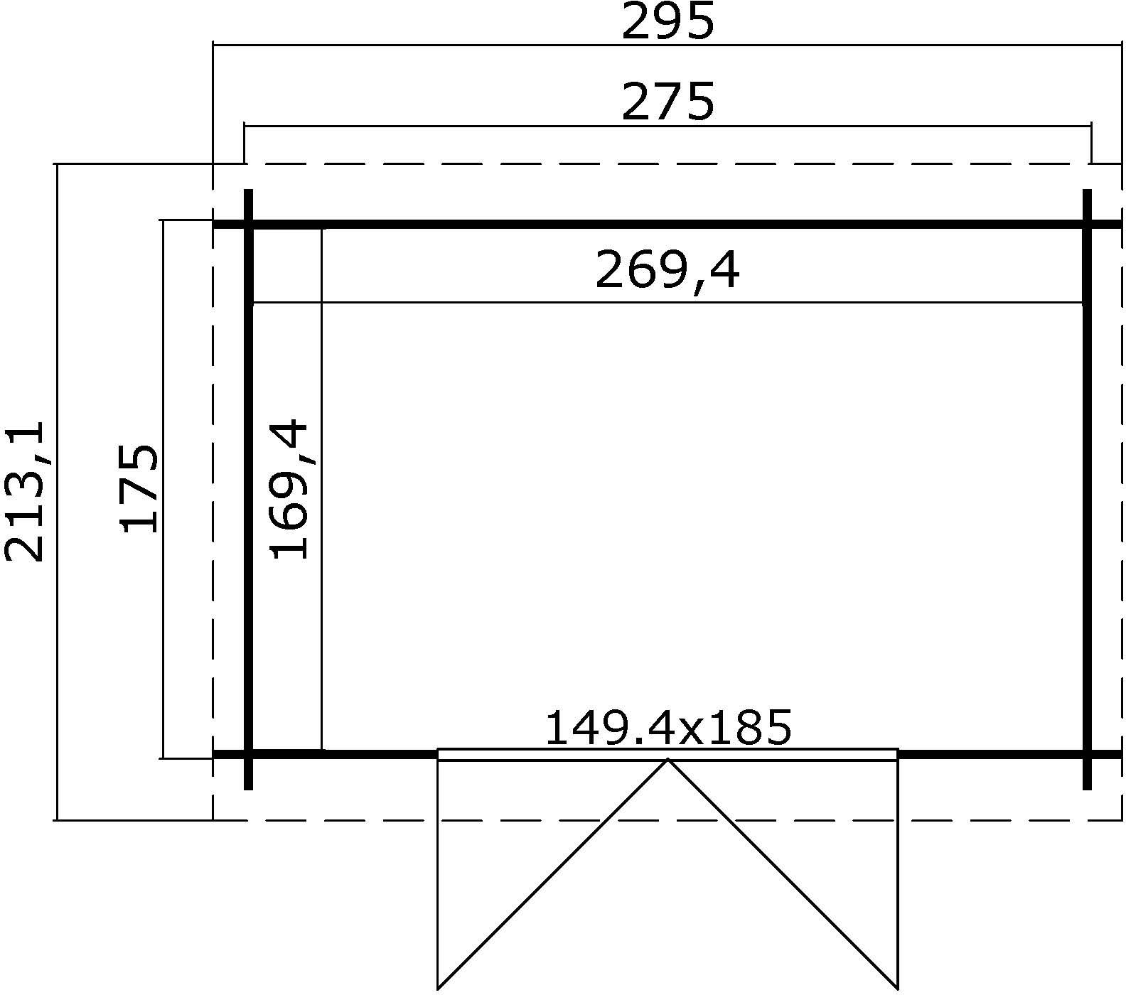 Förråd Simone C - 5,7 m² Förråd Simone C - 5,7 m²