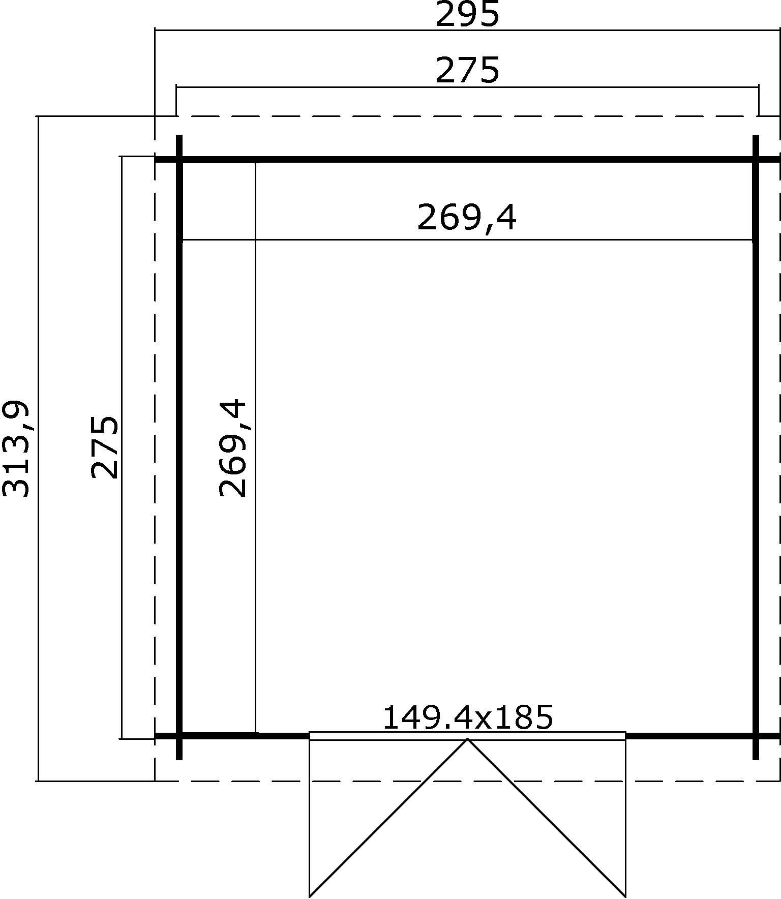 Förråd Simone B - 8,7 m² Förråd Simone B - 8,7 m²