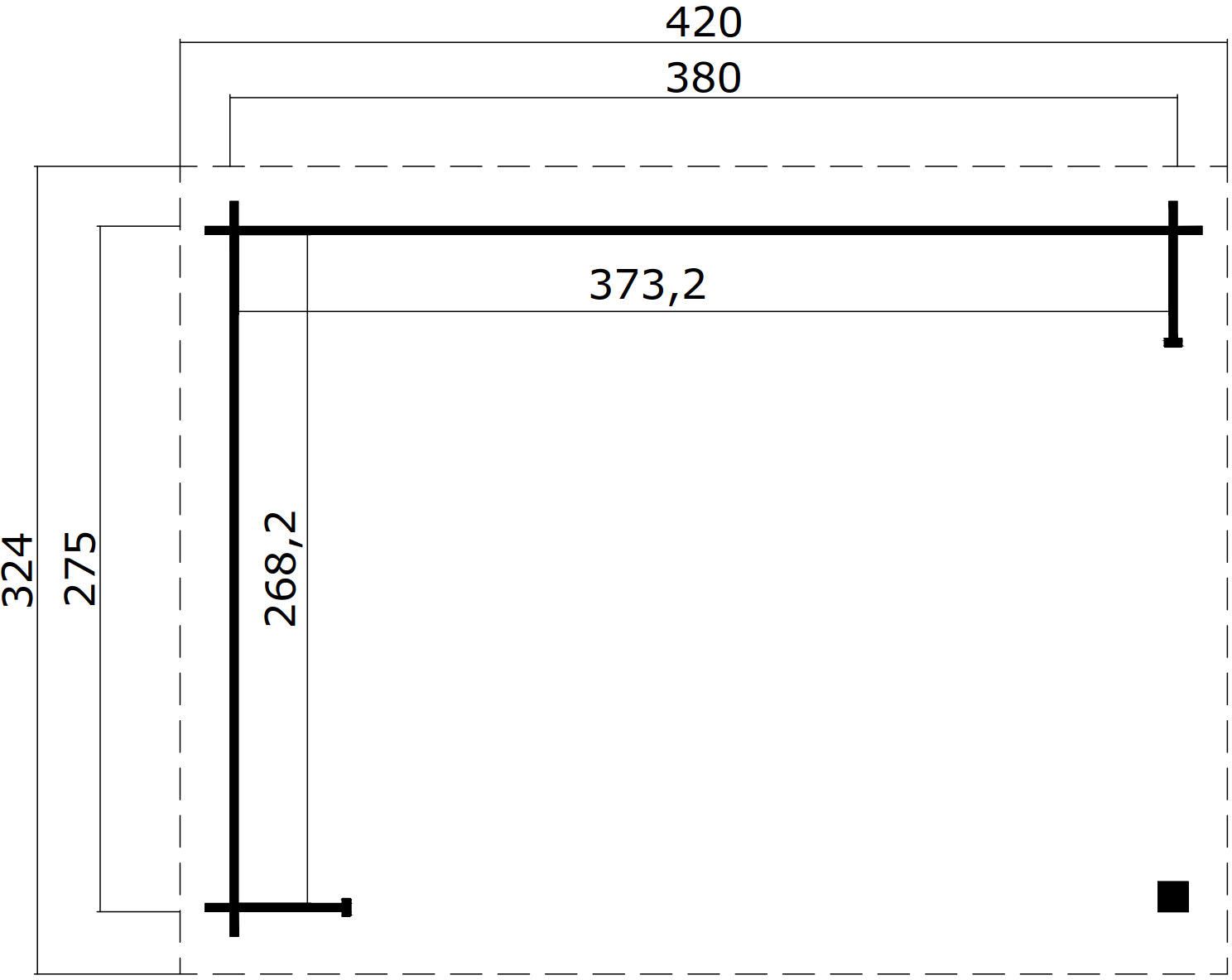 Paviljong Billy A - 11,8 m² Paviljong Billy A - 11,8 m²