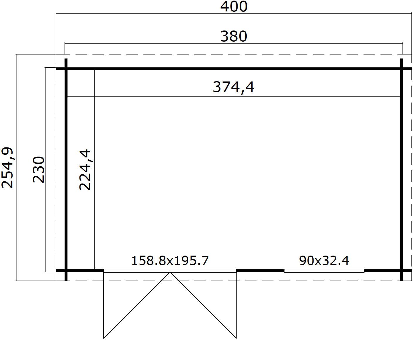 Förråd Armend - 10 m² Förråd Armend - 10 m²