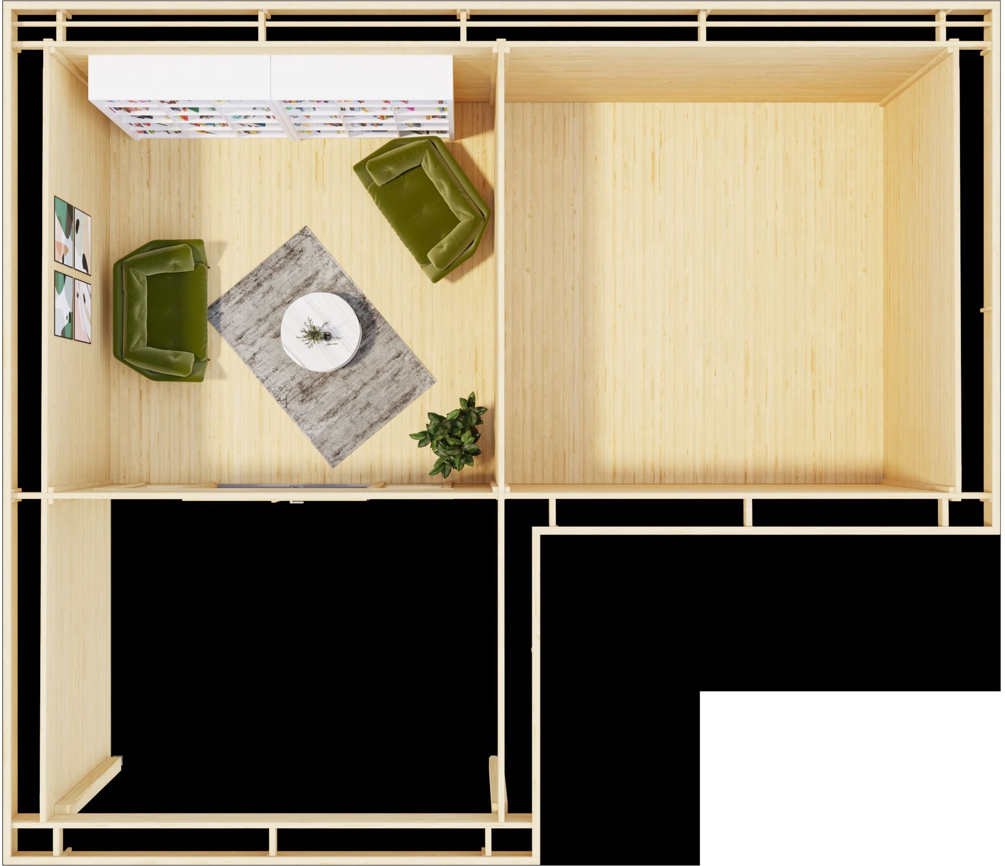 Attefallshus Bravo B - 24,5 m² Attefallshus Bravo B - 24,5 m²