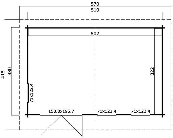 Attefallshus Christer - 17 m² Attefallshus Christer - 17 m²