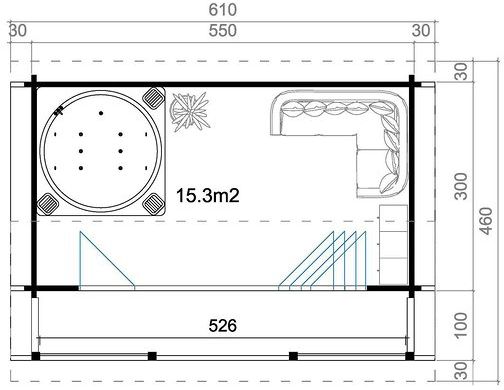 Fritidshus Hedvig - 27,5 m² Fritidshus Hedvig - 27,5 m²