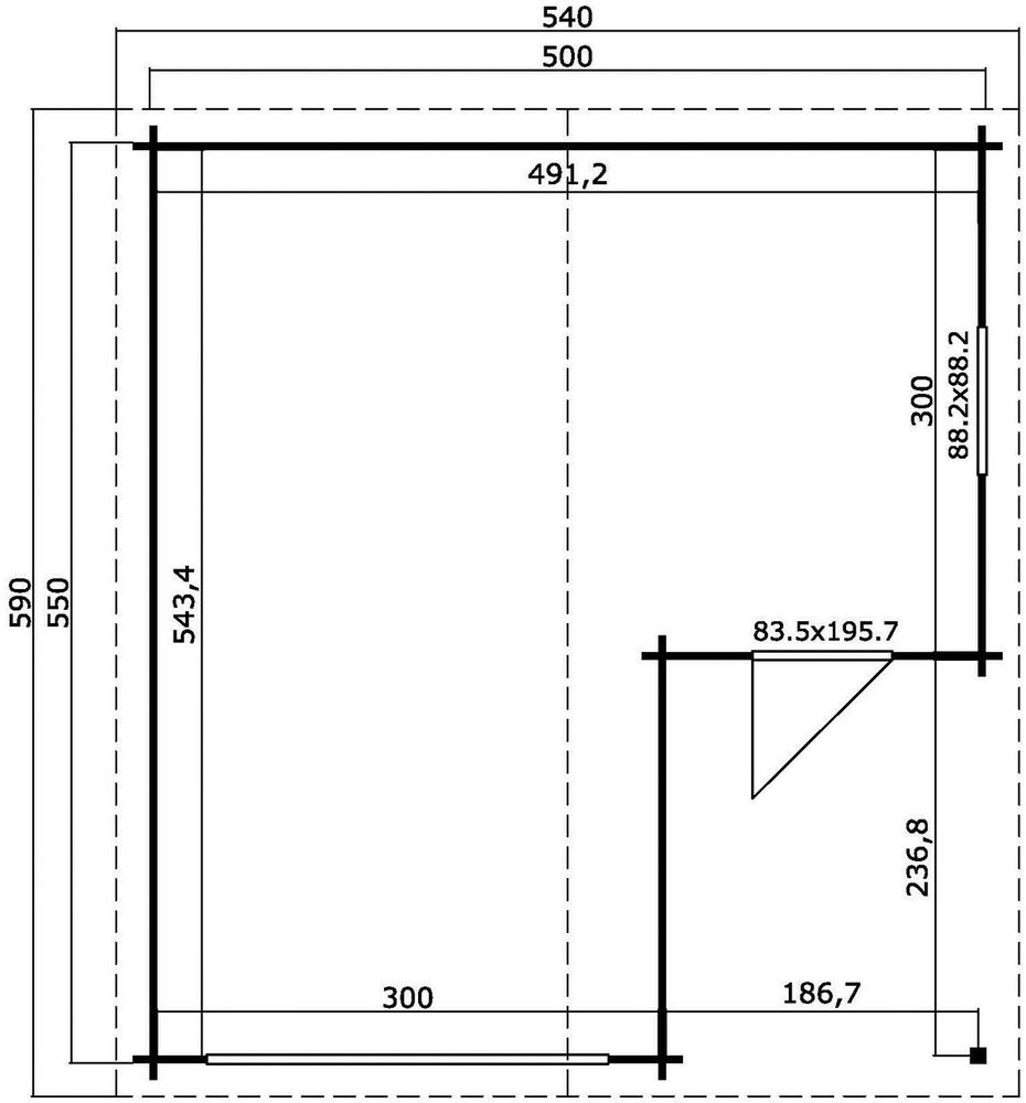 Garage Martha - 27,5 m² Garage Martha - 27,5 m²
