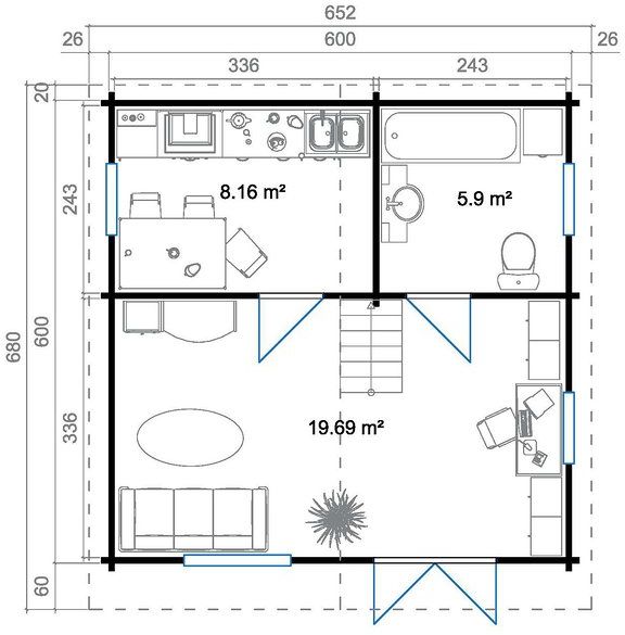 Fritidshus Gullevi - 36 m² Fritidshus Gullevi - 36 m²