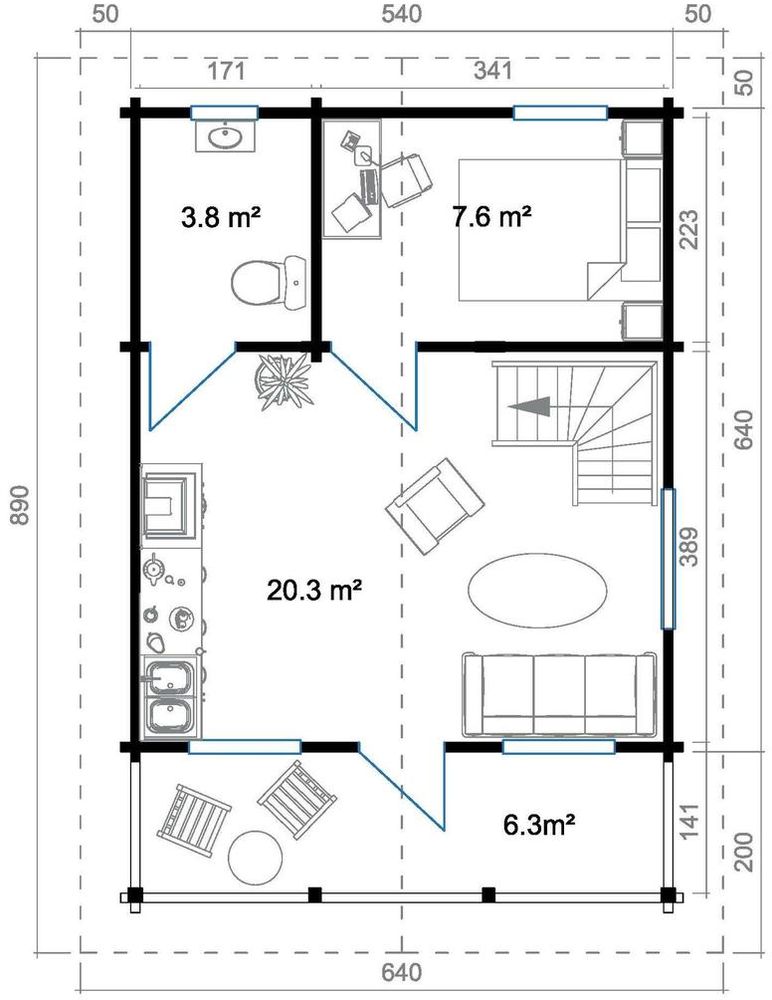 Fritidshus Ingela B - 44 m² Fritidshus Ingela B - 44 m²
