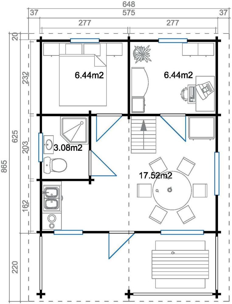 Fritidshus Signe - 47,5 m² Fritidshus Signe - 47,5 m²