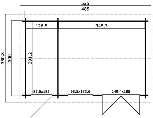 Friggebod Wendy B - 14,5 m² Friggebod Wendy B - 14,5 m²
