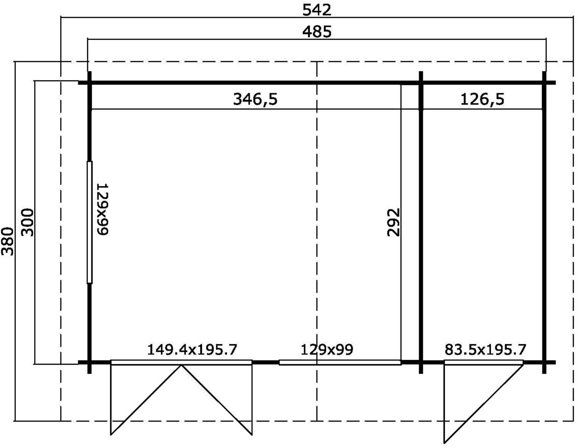 Friggebod Adam D - 14,5 m