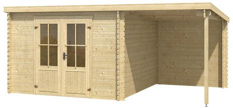 Förråd Wendela - 14 m² med cykelskjul Förråd Wendela - 14 m² med cykelskjul