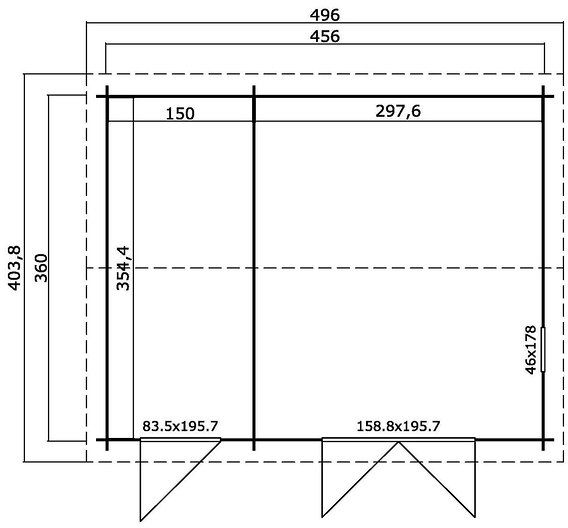 Attefallshus Valter - 16,5 m² Attefallshus Valter - 16,5 m²