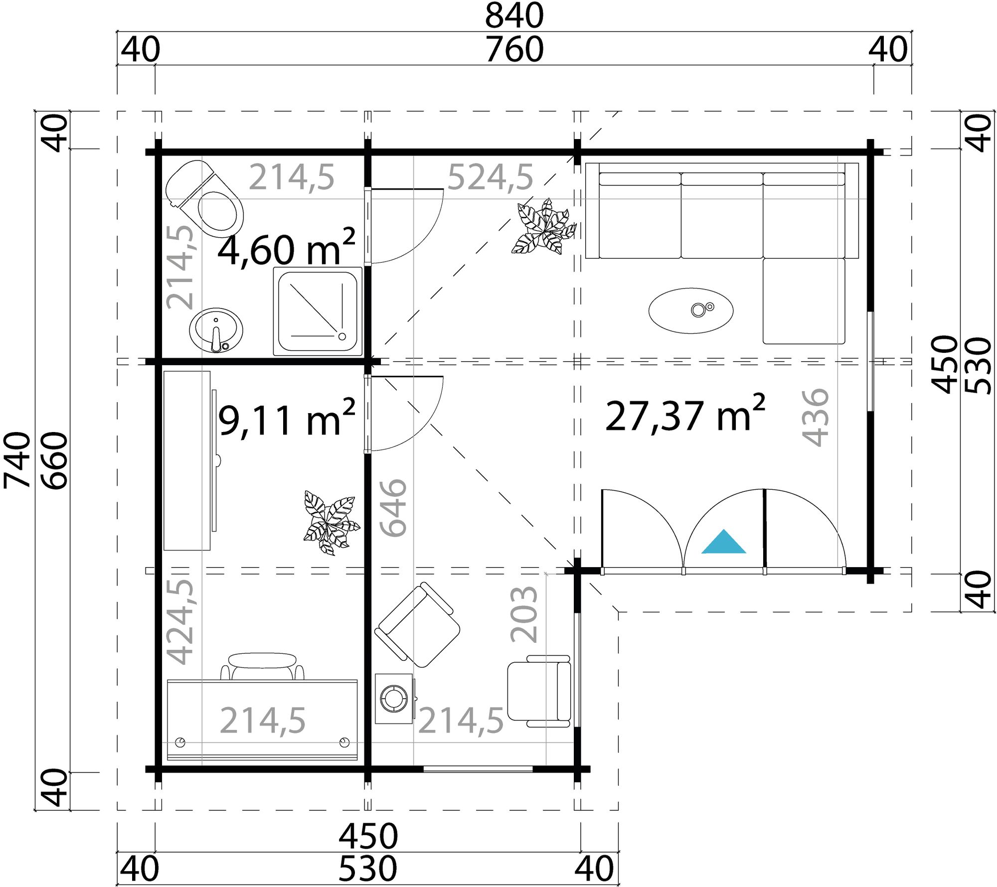 Fritidshus Esther C - 53 m² Fritidshus Esther C - 53 m²