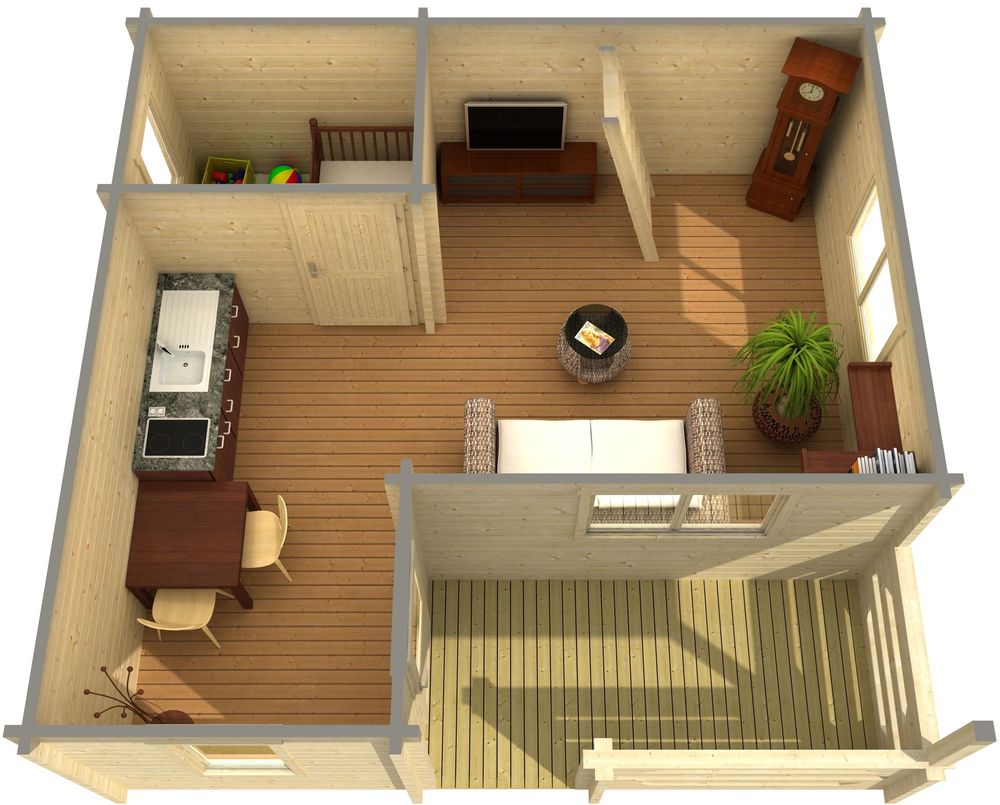 Fritidshus Tindra - 31,3 m² Fritidshus Tindra - 31,3 m²