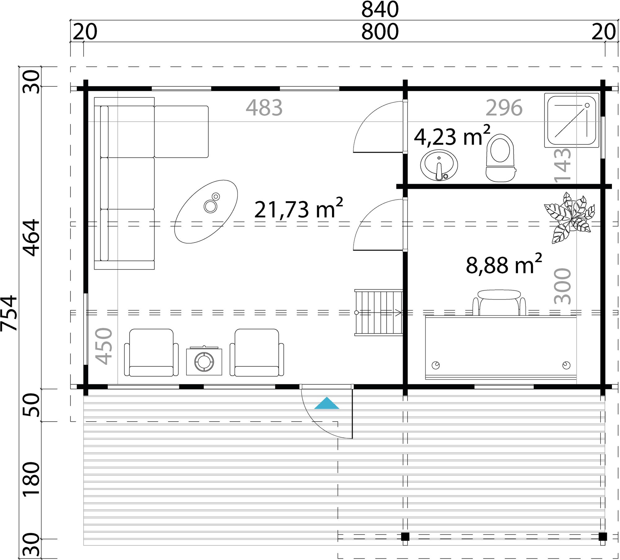Fritidshus Barbro B - 39,6 m
