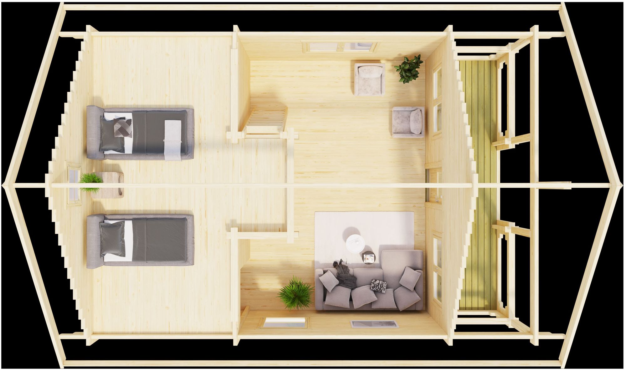 Fritidshus Ivar C - 36,9 m² Fritidshus Ivar C - 36,9 m²