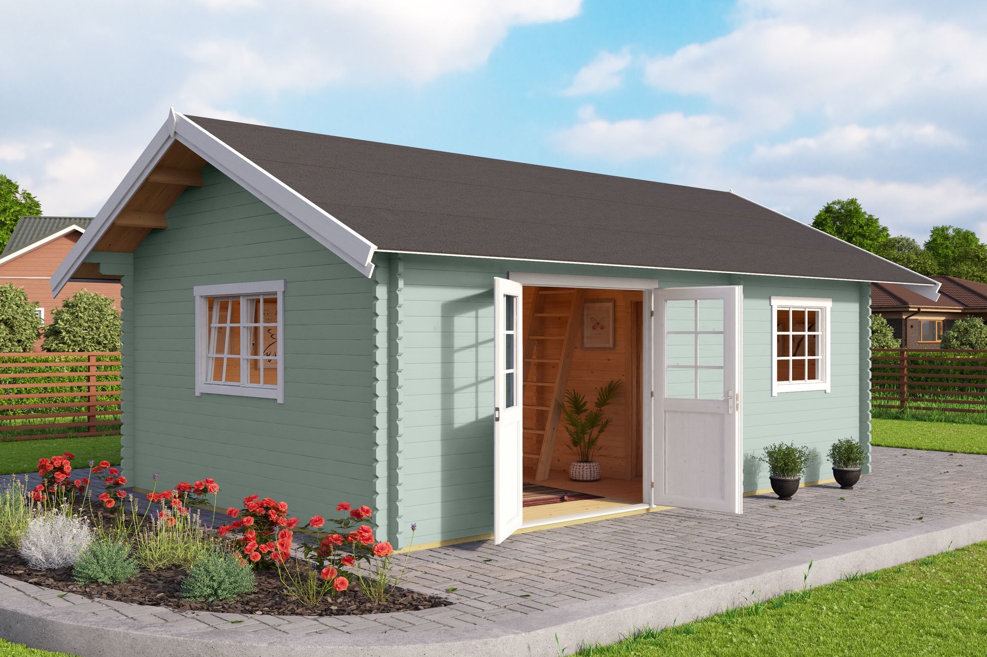 Attefallshus Lina Silver - 24,3 m² Attefallshus Lina Silver - 24,3 m²