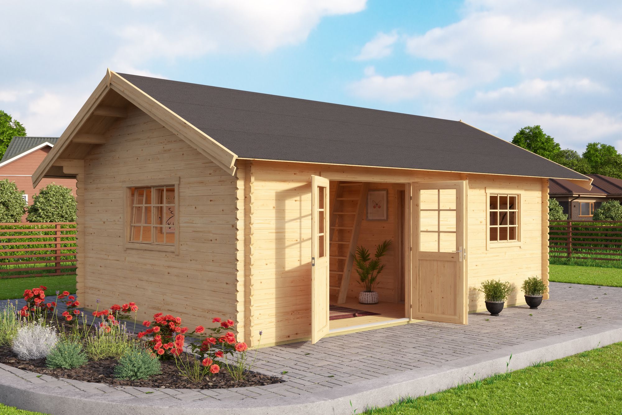 Attefallshus Lina Guld - 24,3 m² Attefallshus Lina Guld - 24,3 m²