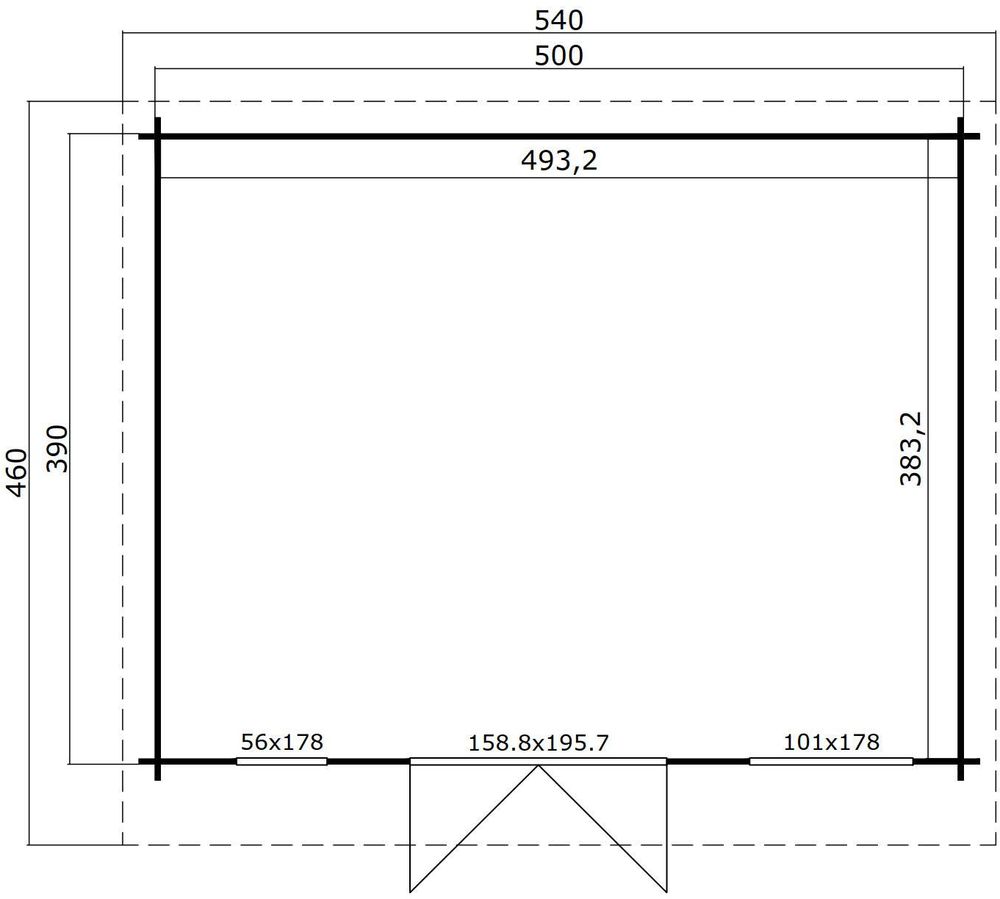Attefallhaus Clark C - 19,5 m² Attefallhaus Clark C - 19,5 m²