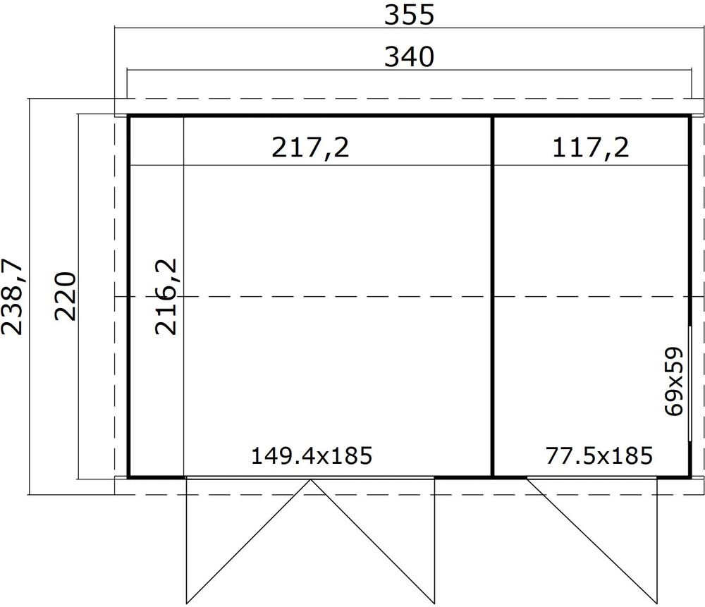 Förråd Isabell C - 7,4 m² Förråd Isabell C - 7,4 m²