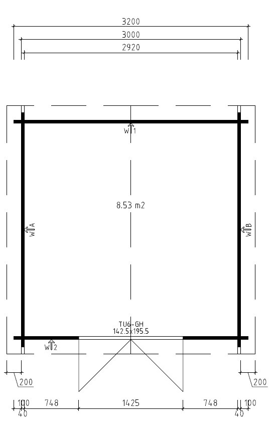 Förråd Arne J - 10 m² Förråd Arne J - 10 m²