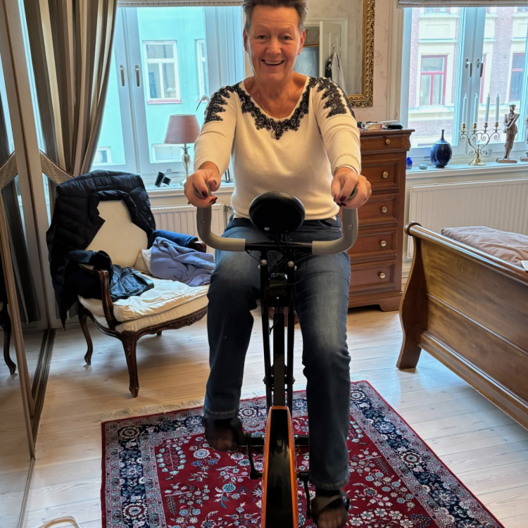 Kundenbilder Klappbarer Heimtrainer mit magnetischem Widerstand - TD001X-1