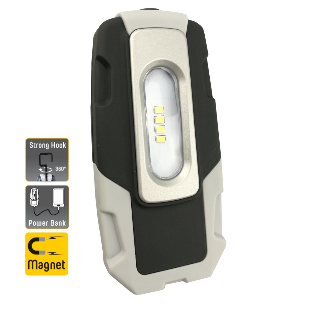 Handlampa 200lm med Powebank funktion