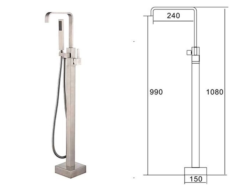 Badkarsblandare Vega - Krom Badkarsblandare Vega - Krom