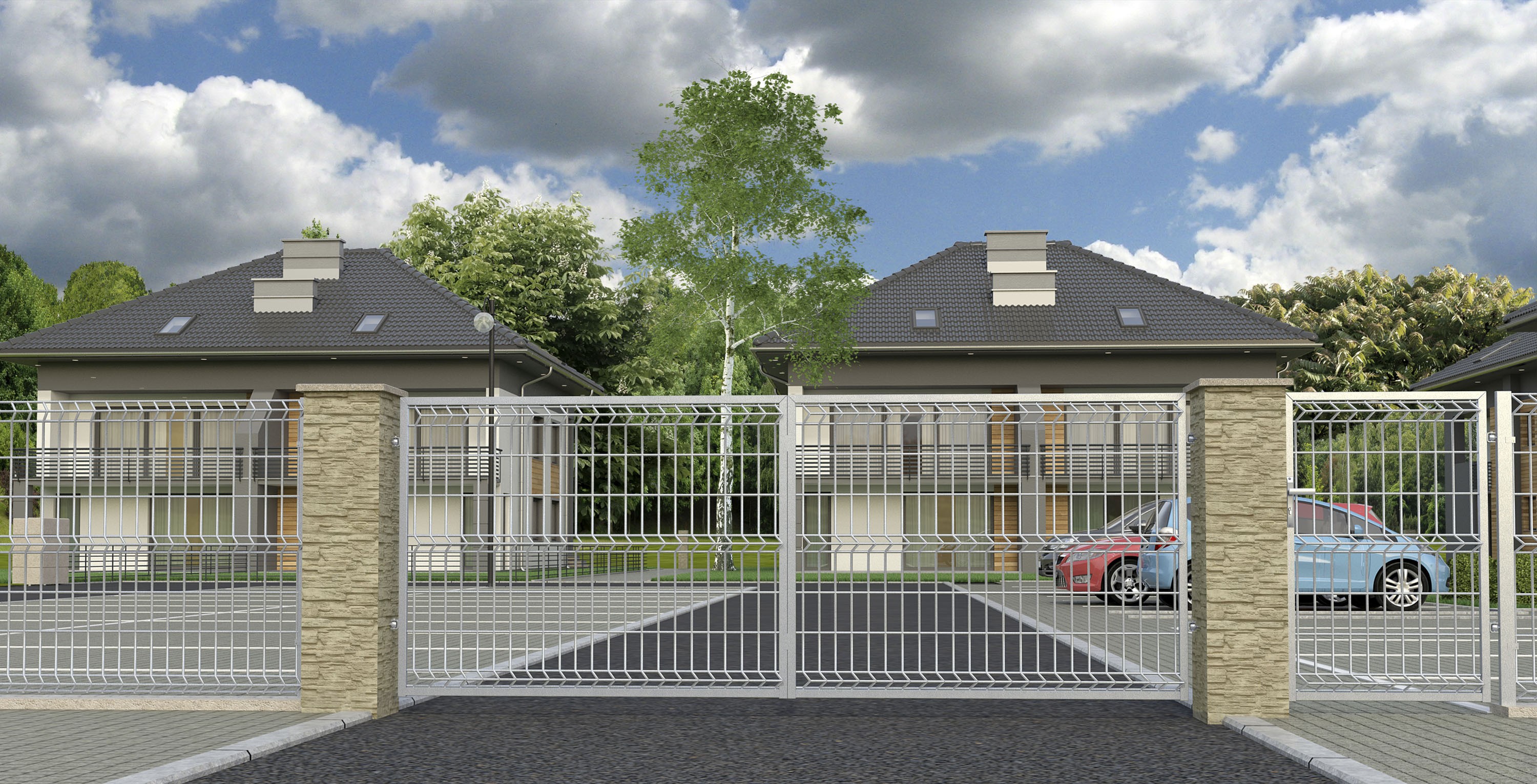 Industristängsel - Galvaniserat stål Industristängsel - Galvaniserat stål