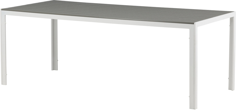 Chania matbord 205 x 90 cm - Gr/Vit