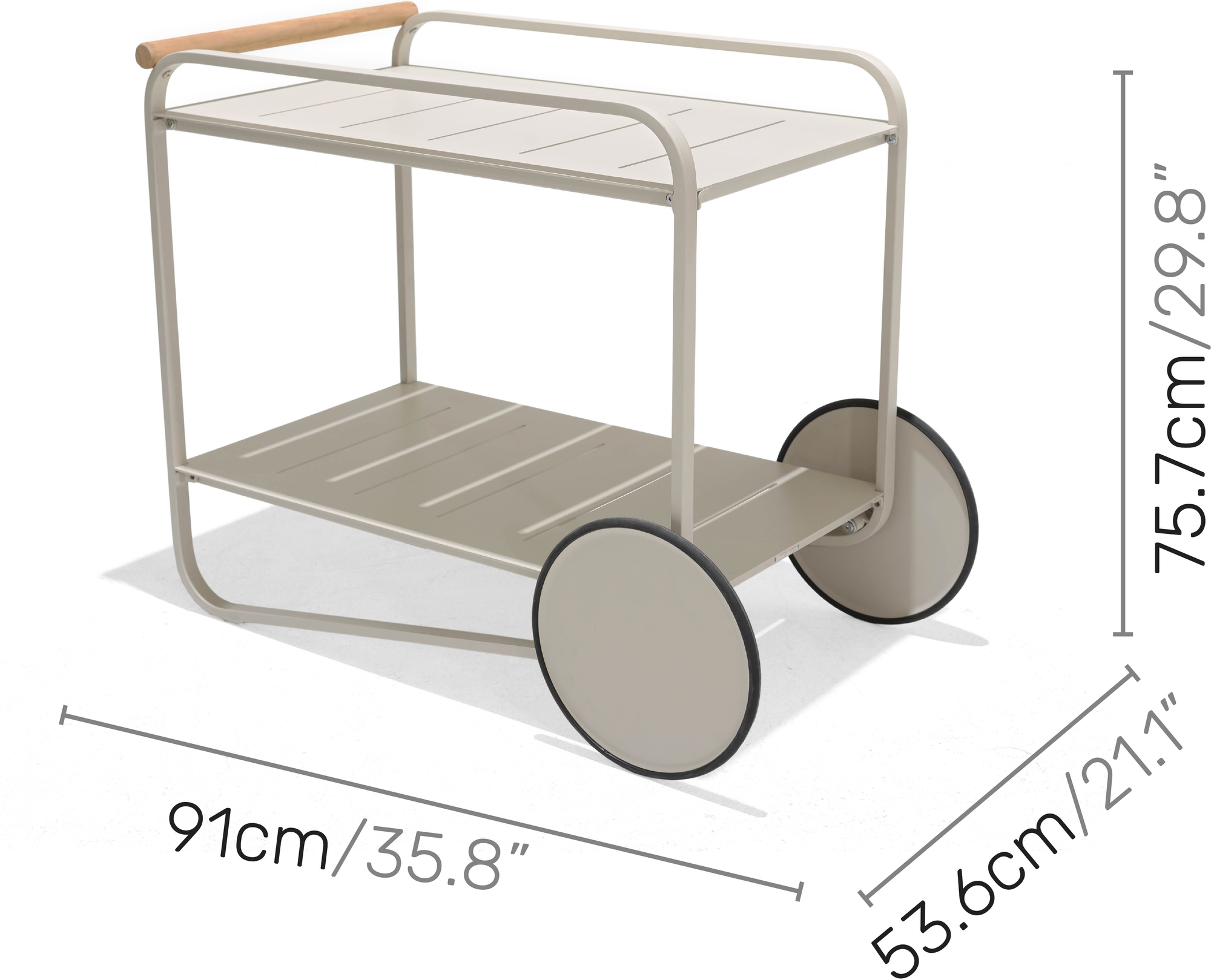 Lifestyle Garden Portals - Beige Serveringsvagn Lifestyle Garden Portals - Beige Serveringsvagn
