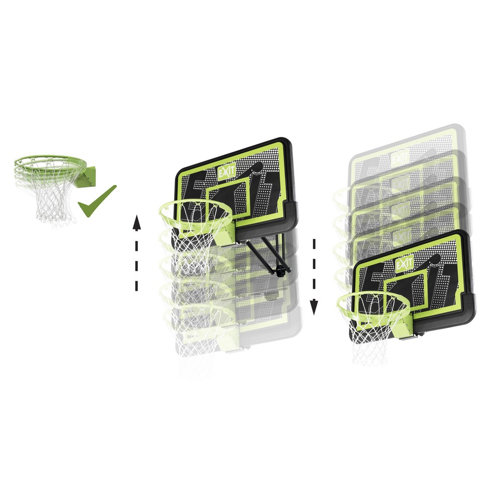 Basketkorg Galaxy med utstående väggmontering - Dunkbar (PP) Basketkorg Galaxy med utstående väggmontering - Dunkbar (PP)