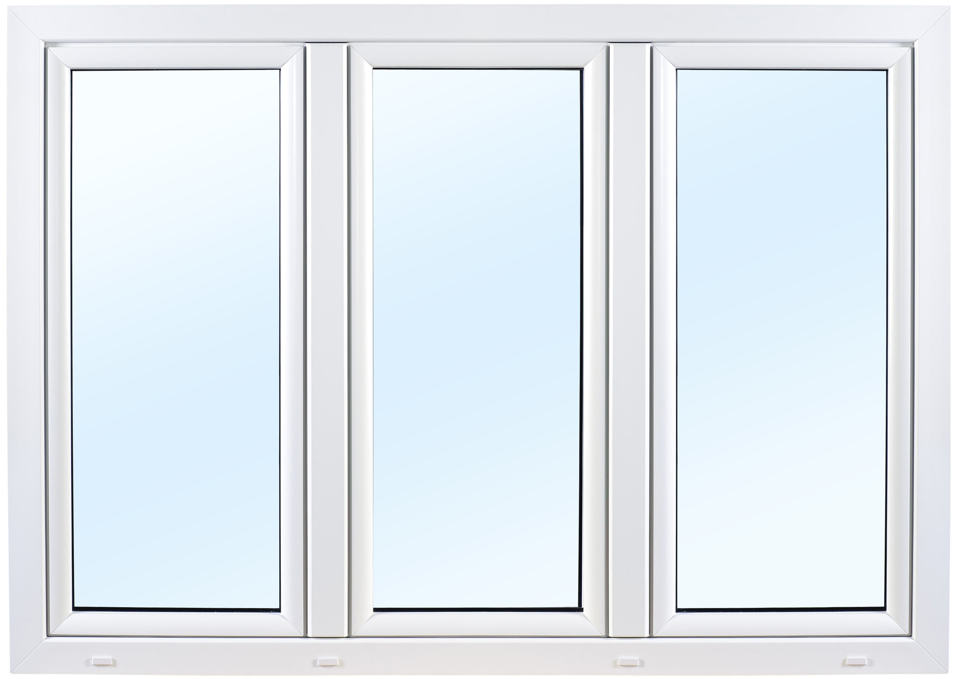 PVC-fönster | 3-glas | 3-luft | inåtgående | U-värde 0,96 + Karmhylsor PVC-fönster | 3-glas | 3-luft | inåtgående | U-värde 0,96 + Karmhylsor