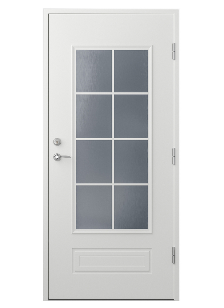 Ytterdörr Beatrice - med glas + Tryckespaket Ytterdörr Beatrice - med glas + Tryckespaket