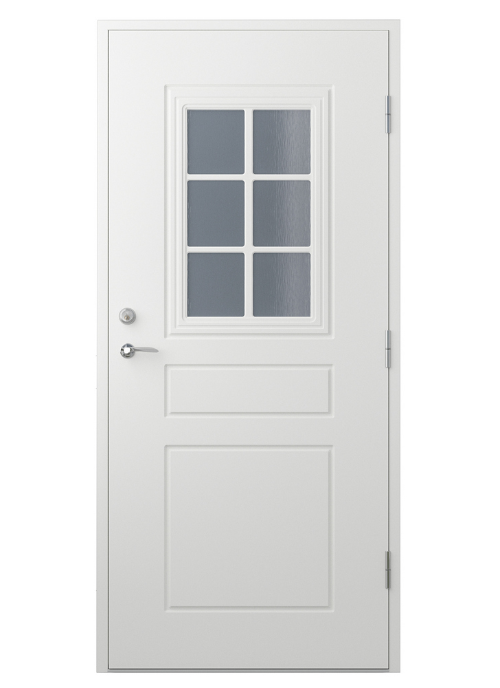 Ytterdörr Warsawa - med glas + Tryckespaket Ytterdörr Warsawa - med glas + Tryckespaket