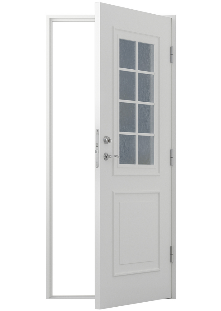 Ytterdörr Nathalie - med glas + Tryckespaket Ytterdörr Nathalie - med glas + Tryckespaket