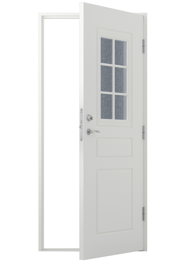 Ytterdörr Warsawa - med glas + Tryckespaket Ytterdörr Warsawa - med glas + Tryckespaket