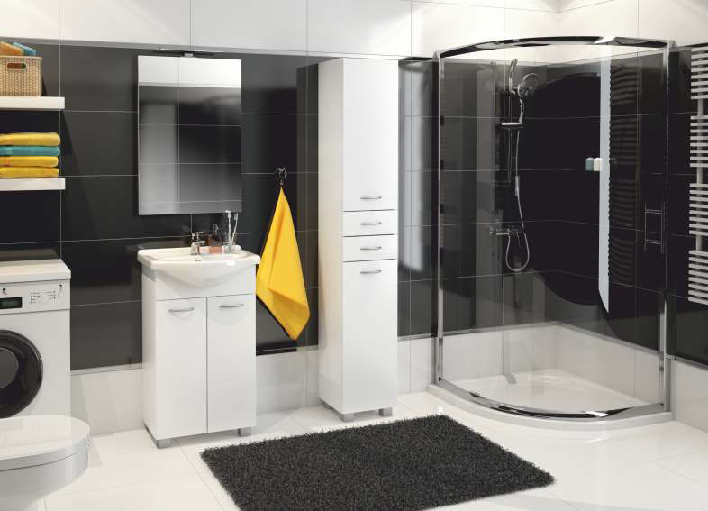 Badrumsmbler Pik - Vit