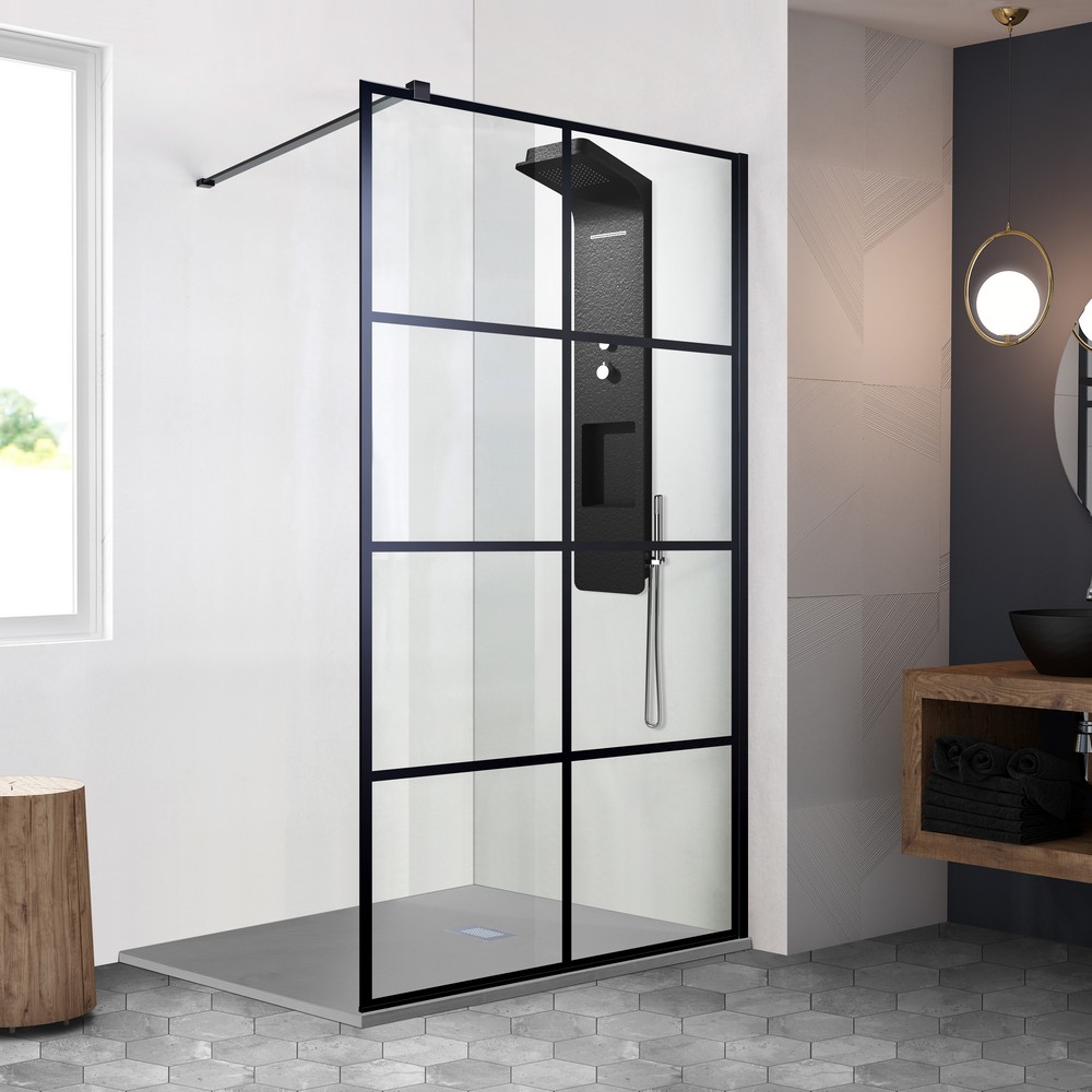 Duschvägg Sodalit - Svart Duschvägg Sodalit - Svart