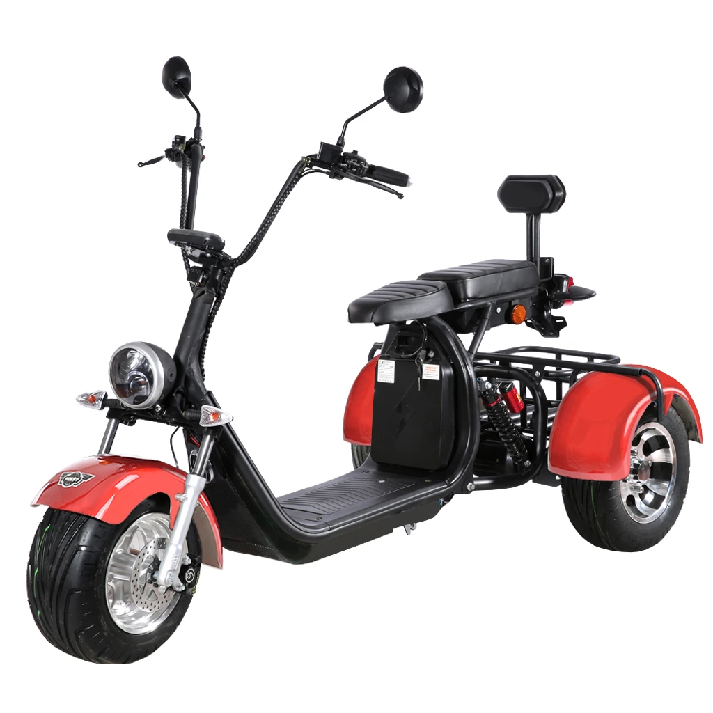 Elscooter Trehjuling - Röd