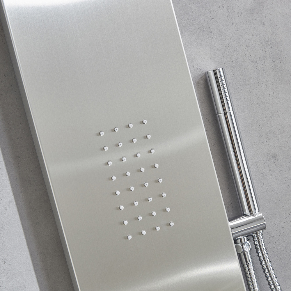 Duschpanel Fole- Borstat stål Duschpanel Fole- Borstat stål