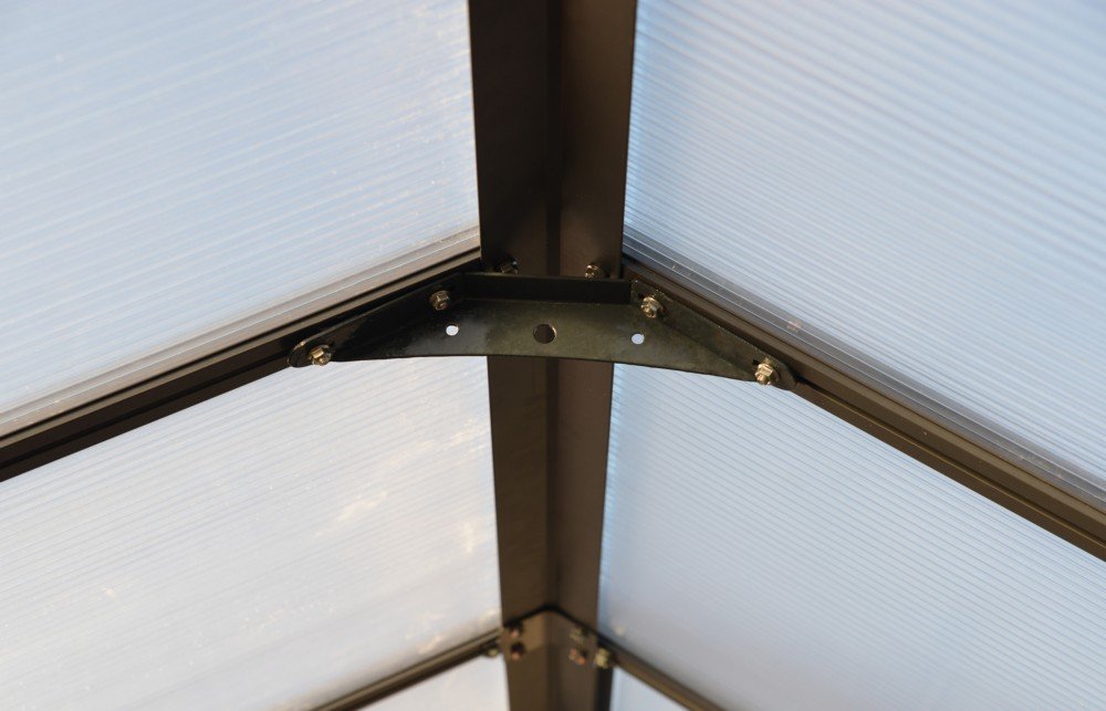 Växthus Glory 11,8 m² - Antracitgrå + Växthusrengöring Växthus Glory 11,8 m² - Antracitgrå + Växthusrengöring