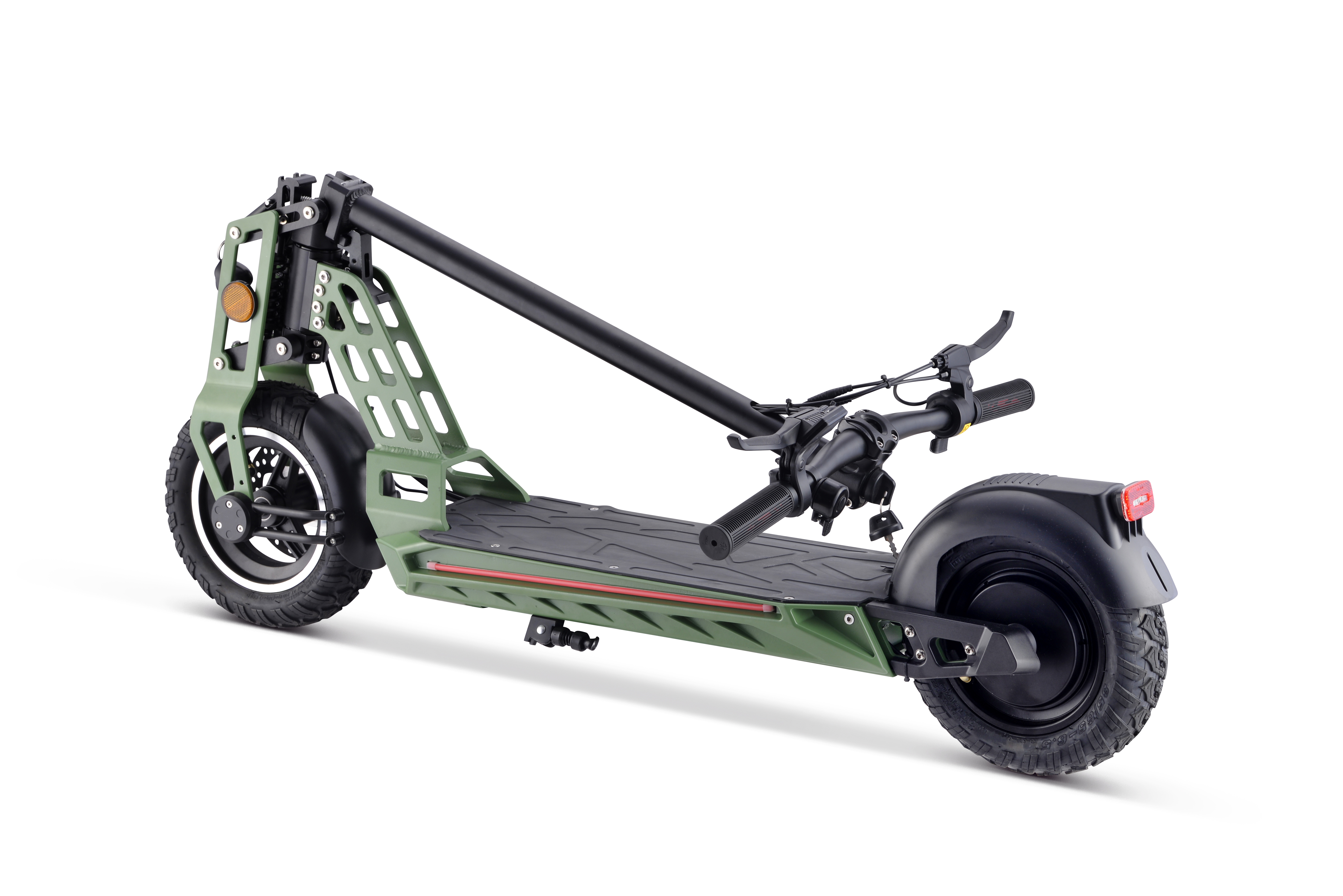 Elsparkcykel HP-I45 - Grn/svart 500 W + Lsktting
