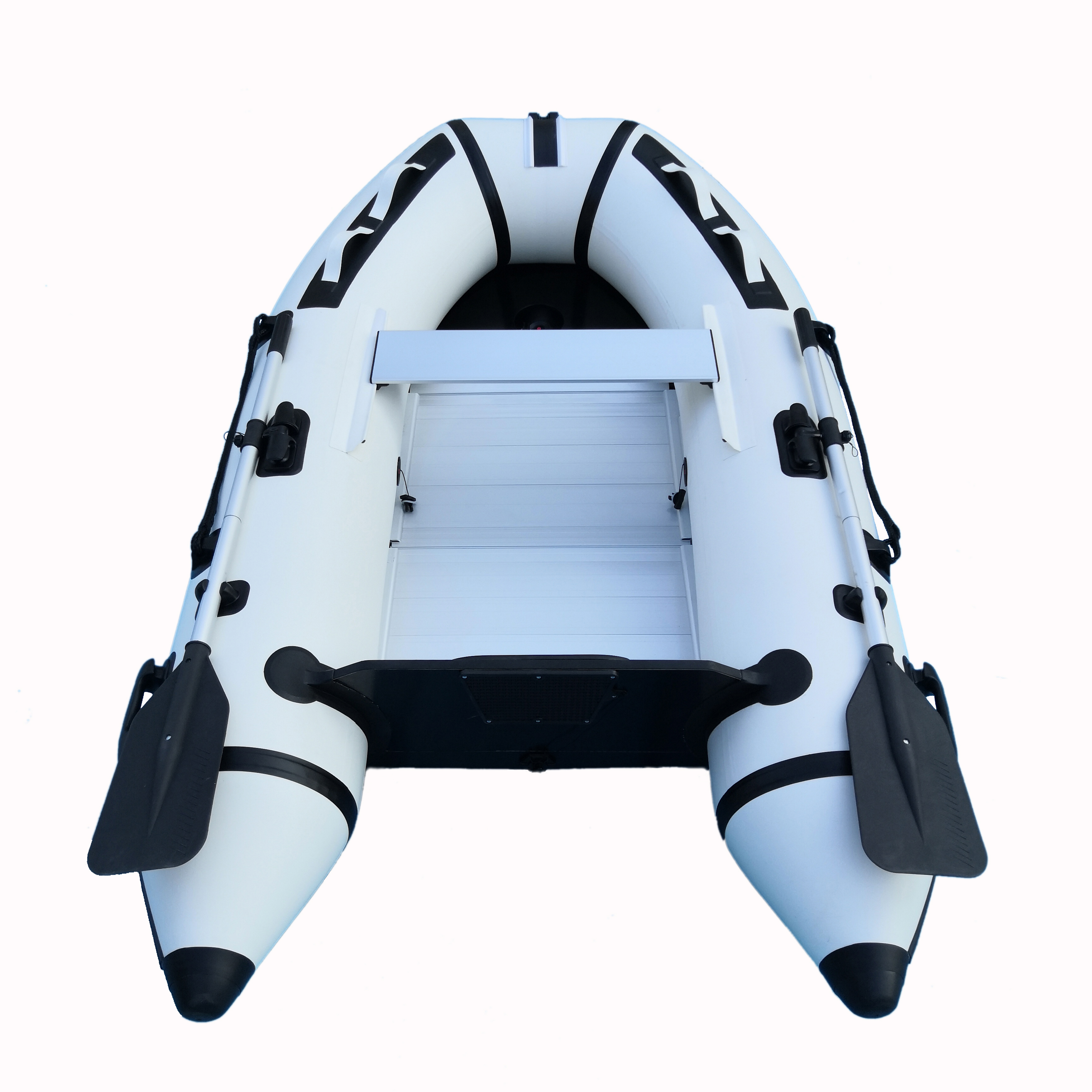 Gummib�t 230 cm - Vit & Svart