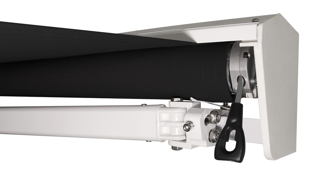 Terrassmarkis med motor - 3 x 2,5 m - Svart Terrassmarkis med motor - 3 x 2,5 m - Svart