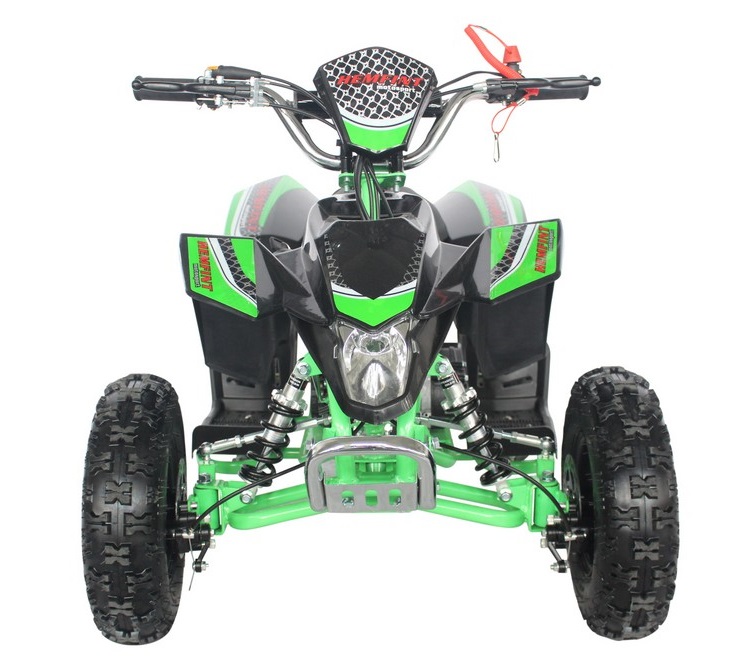 Mini-Fyrhjuling - Grn/svart + Lsktting