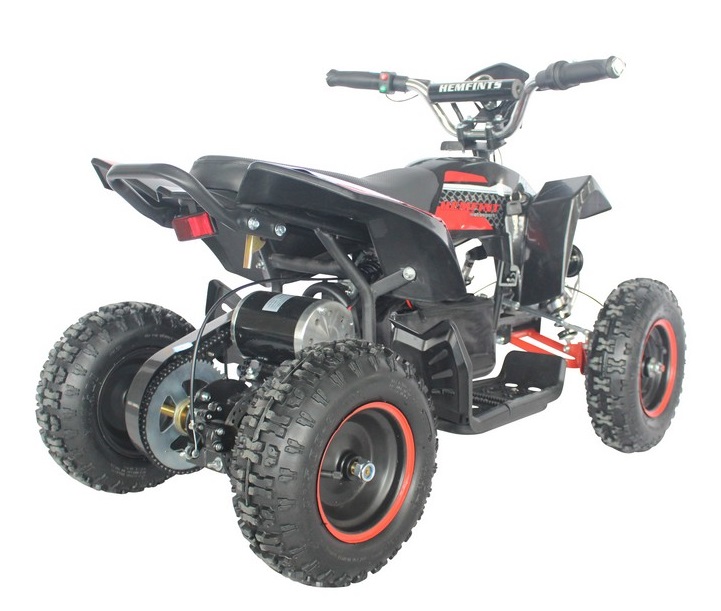 Elektrisk Fyrhjuling - Svart/röd 500W Elektrisk Fyrhjuling - Svart/röd 500W